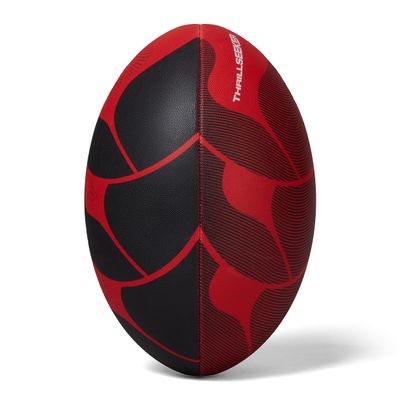 Canterbury Thrillseeker Rugby League Union Training Ball Black/Red - Size 5