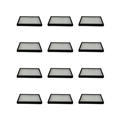12 Pack of 14 x 8 x 1 Riker Display Cases for Collectibles Jewelry & Trade Shows