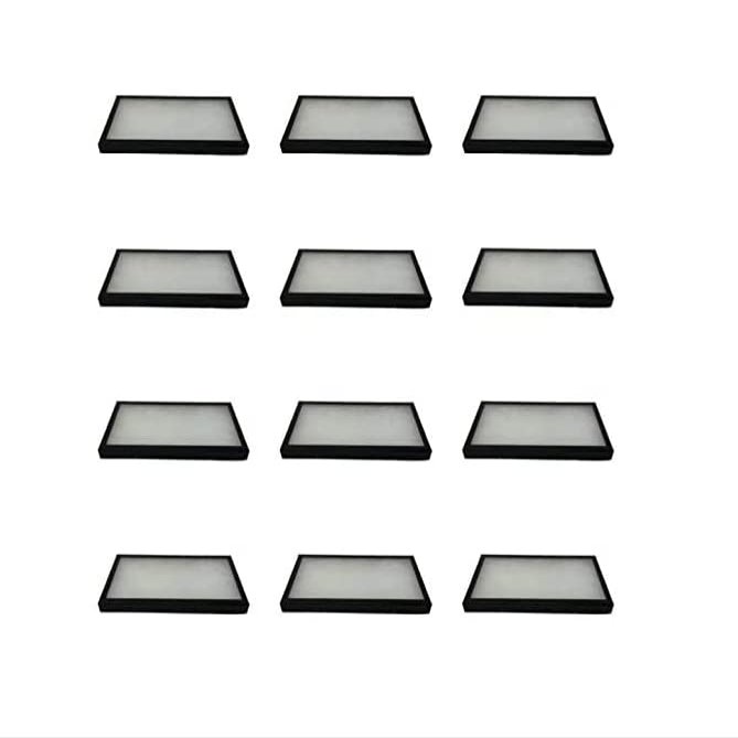 12 Pack of 14 x 8 x 1 Riker Display Cases for Collectibles Jewelry & Trade Shows