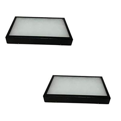 2 Pack of 14 x 8 x 1.5 Riker Display Cases Box for Collectibles Arrowheads Jewelry & Trade Shows