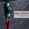 2 Packs Emergency Survival Whistle with Compass Braided Paracord Keychain with Carabiner Multifunctional Survial Keychain Whistle Compass for Outdoor Hiking Trveling Hunting Boating Fishing view 3