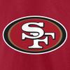 Fanatics Men's Christian McCaffrey Scarlet San Francisco 49ers Player Icon Name & Number T-Shirt view 4