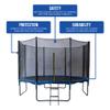 Hathaway XT 12-ft Round Blue Trampoline view 4