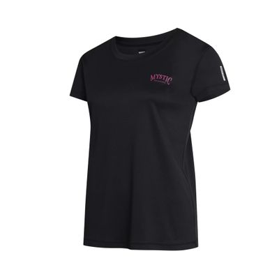 2023 Mystic Womens Jayde Short Sleeved Loose Quickdry Rash Vest 35001.230161 - Black Size - XS