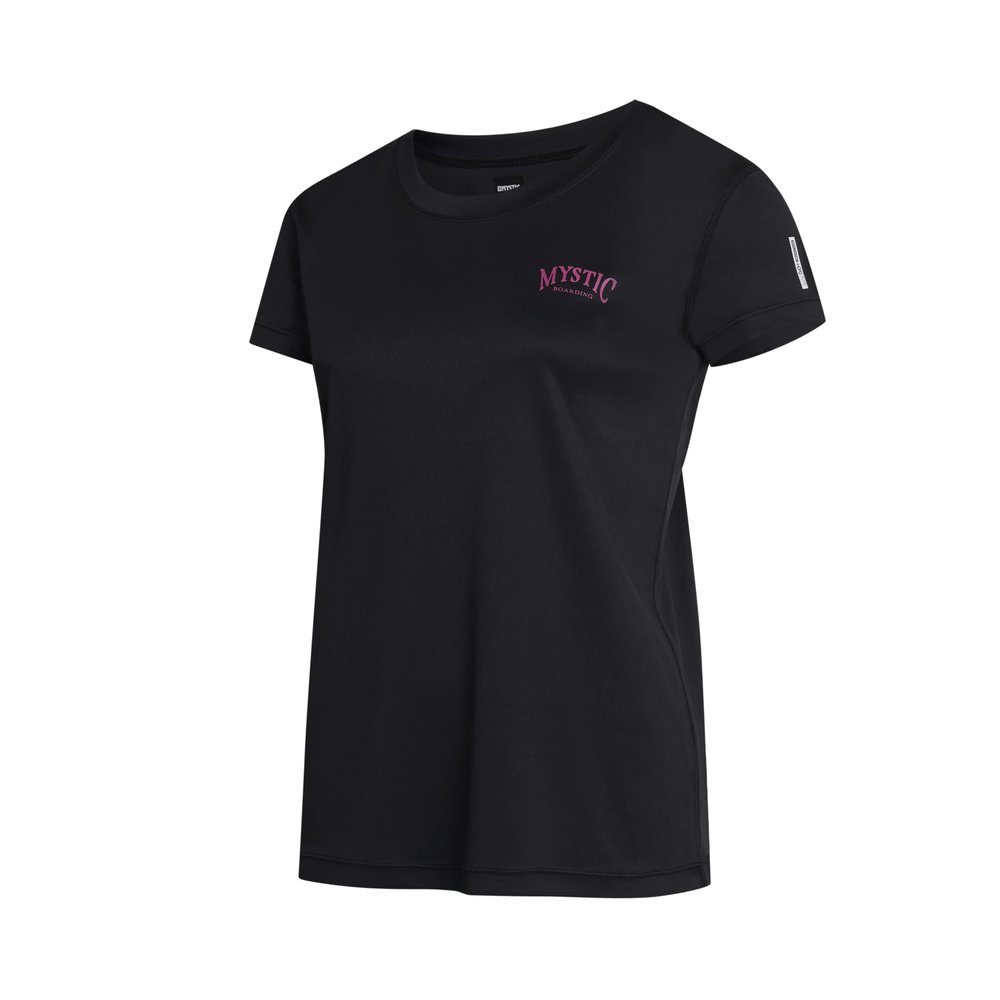 2023 Mystic Womens Jayde Short Sleeved Loose Quickdry Rash Vest 35001.230161 - Black Size - XS