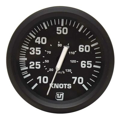 Faria Boat Speedometer Gauge SE9553B | Euro Black 70 Knots