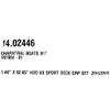 Chaparral Boat Graphic Decals 14.02446 | H20VX Gray 62 7/8 Inch (Set of 2) view 4