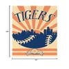 Detroit Tigers Art Baseball Poster Print MLB Print 16x20 Inches on Pro Grade Paper Sunset Style view 2