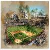 Colorado Rockies Baseball Poster Art MLB Print 16x20 Inches on Pro Grade Paper Watercolor Style view 1