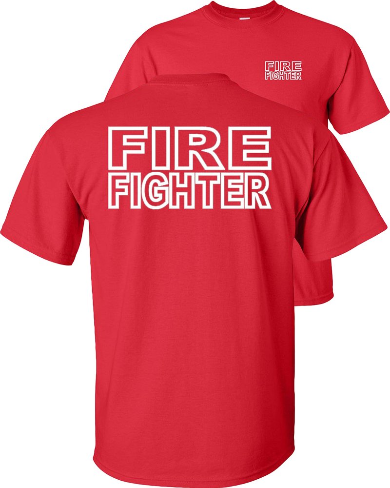 FAIR GAME Fire Fighter T-Shirt-Red-XL