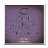 Colorado Rockies Baseball Poster MLB Print 16x20 Inches on Pro Grade Paper Eye Chart Style view 1