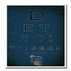 Detroit Tigers Art Baseball Poster Print MLB Print 16x20 Inches on Pro Grade Paper Eye Chart Style view 1