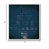 Detroit Tigers Art Baseball Poster Print MLB Print 16x20 Inches on Pro Grade Paper Eye Chart Style view 2