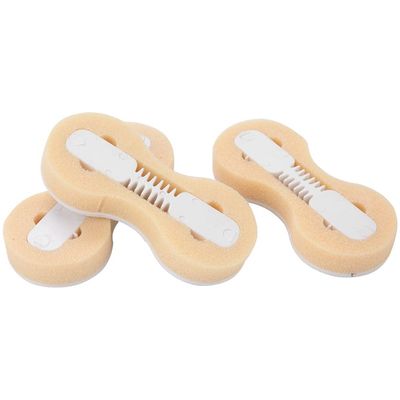 Uxsiya Fin FCS Plug, Professional FCS Fusion Fin Box Sturdy 3pcs for Standard FCS Base Fin(White)