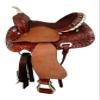 Western Saddle Barrel Racing Horse Pleasure Trail Floral Tooled Leather Rodeo Cowboy Tack Set 15 16 17 18 (Buckstitch, 16) view 4