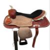 Western Saddle Barrel Racing Horse Pleasure Trail Floral Tooled Leather Rodeo Cowboy Tack Set 15 16 17 18 (Oak Tooled, 17) view 4