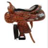 Western Saddle Barrel Racing Horse Pleasure Trail Floral Tooled Leather Rodeo Cowboy Tack Set 15 16 17 18 (Alligator Show, 17) view 4