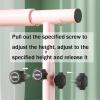 Ballet Barre Pink Steel Ballet Barre with Adjustable Height of 80-120cm, Used for Household/Dance Room/Pilates Exercise Pole (Size : 2M/6.6FT) view 3