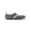 FITKICKS Original Women's Foldable Active Lifestyle Minimalist Footwear Barefoot Yoga Sporty Water Shoes - Dark Gray/Lavender, Medium view 1
