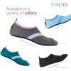 FITKICKS Original Women's Foldable Active Lifestyle Minimalist Footwear Barefoot Yoga Sporty Water Shoes - Dark Gray/Lavender, Medium view 3