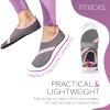 FITKICKS Original Women's Foldable Active Lifestyle Minimalist Footwear Barefoot Yoga Sporty Water Shoes - Dark Gray/Lavender, Medium view 4