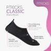 FITKICKS Original Women's Foldable Active Lifestyle Minimalist Footwear Barefoot Yoga Sporty Water Shoes - Black/Black, X-Large view 2