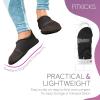 FITKICKS Original Women's Foldable Active Lifestyle Minimalist Footwear Barefoot Yoga Sporty Water Shoes - Black/Black, X-Large view 4
