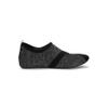 FITKICKS Original Women's Foldable Active Lifestyle Minimalist Footwear Barefoot Yoga Sporty Water Shoes - Heathered Black/Black, X-Large view 1