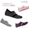 FITKICKS Original Women's Foldable Active Lifestyle Minimalist Footwear Barefoot Yoga Sporty Water Shoes - Heathered Black/Black, X-Large view 3
