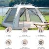 Gruytoie 4 Person Camping Tent Outdoor Waterproof Family Tents, Automatic Pop Up Backpacking Tent with Carry Bag and Tent Foyers, for Camping Hiking & Traveling view 3