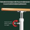 Ballet Barre Children's and Adults' Suction Cup Ballet Barre, Portable Steel Solid Wood Handle Extension Rod, Can Bear A Weight of 500kg (Color : White, Size : 2.5M/8.2FT) view 2