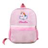 MT WORLD Kids Backpack Personalized Toddler Backpack Custom Preschool Kids Bookbags Seersucker Toddler Bookbag (Pink) view 1