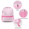 MT WORLD Kids Backpack Personalized Toddler Backpack Custom Preschool Kids Bookbags Seersucker Toddler Bookbag (Pink) view 2