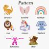 MT WORLD Kids Backpack Personalized Toddler Backpack Custom Preschool Kids Bookbags Seersucker Toddler Bookbag (Pink) view 4