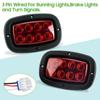 10L0L Golf Cart Taillight Kit for Yamaha G14 G16 G19 G22 Club Car DS with 3 Wire Wiring Plug Turn Signal And Brake Light Golf Cart Rear Tail Light OEM: 1017035 view 4