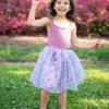 Baby Girls Lilac Mermaid Sundresses Casual Sleeveless Dress Princess Party Tulle Skirt for Little Girl 3-7T (US, Age, 5 Years, LIC) view 3