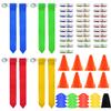 Flag Football Set, 28 Players Flag Football Belts & Flags Set, Includes 28 Belts, 56 Football Flags, 8 Cones and 16 Disc Cones (28 Players) view 1