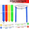 Flag Football Set, 28 Players Flag Football Belts & Flags Set, Includes 28 Belts, 56 Football Flags, 8 Cones and 16 Disc Cones (28 Players) view 2