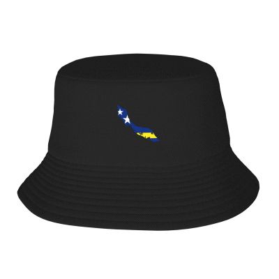 Curacao Flag Map Stay Cool and Stylish with Our Trendy Bucket Hats - Perfect for Summer Fun and Outdoor Adventures Black