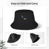 Curacao Flag Map Stay Cool and Stylish with Our Trendy Bucket Hats - Perfect for Summer Fun and Outdoor Adventures Black view 3