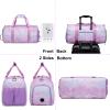 Butterfly Dance Bag for Girls,Gym Travel Duffle Bag Gymnastics Sports Dance Bag with Shoe Compartment view 4