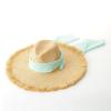 Bollrllr Womens Mens Wide Brim Straw Panama Hat Fedora Summer Beach Sun Hat Straw Hat for Women view 3
