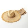 Bollrllr Womens Mens Wide Brim Straw Panama Hat Fedora Summer Beach Sun Hat Straw Hat for Women view 4