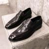 CHUUMEE Men's Dress Shoes Slip-on Loafers Men's Casual Leather Shoes (Black,11) view 3