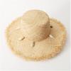 Women Ocean Style Hat Fringed Wide Brim Beach Hat Snail Trimmed Boater Sraw Hat Travel Hat view 1