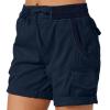 2023 Stretch Twill Shorts for Womens Summer Casual 6" Twill Shorts Hiking Shorts with Pockets Chino Bermuda Shorts view 1