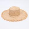 Bollrllr Men Summer Solid Straw Hat Wide Brim Hat view 1