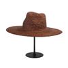 Bollrllr Women Handmade Natural Straw Hats Wide Brim Ladies Beach Sun Hat view 2