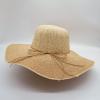 Women Floppy Bohemian Straw Hat Tie-Dye Sun Hat Oversized Wide Brim Ladies Beach Hat Derby Hat view 3
