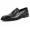 CHUUMEE Men's Slip on Loafers Men's Business Casual Leather Shoes (Black,6.5) view 1